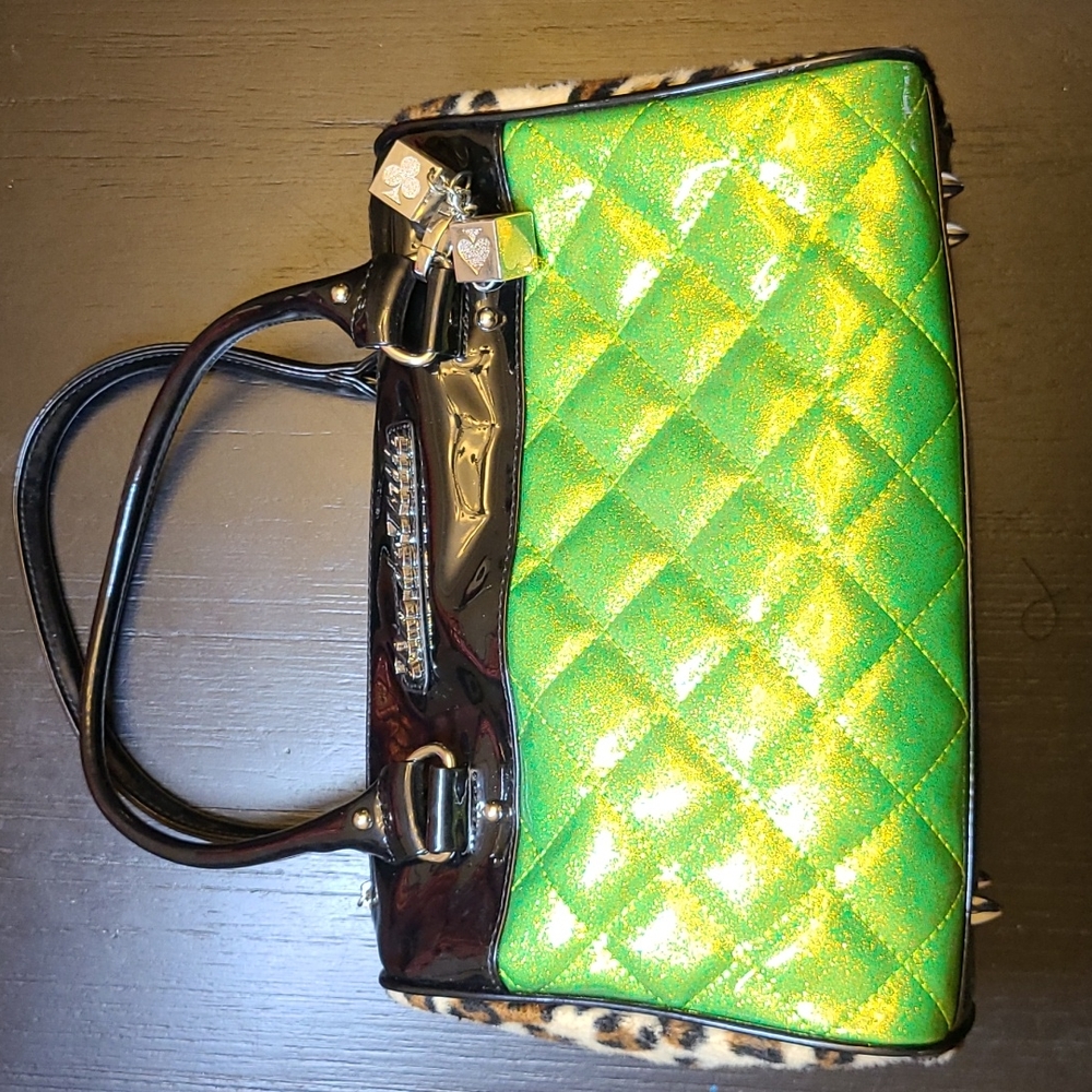 Lux De Ville Lime Green Purse